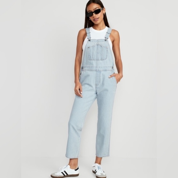 NWT! Echo Slouchy Straight Ankle Jean Overalls for Women - Size 24 🔹 - Picture 1 of 12